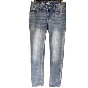 Wrangler Womens/Juniors Straight Leg Jeans Medium Wash Stretch Size 3x34